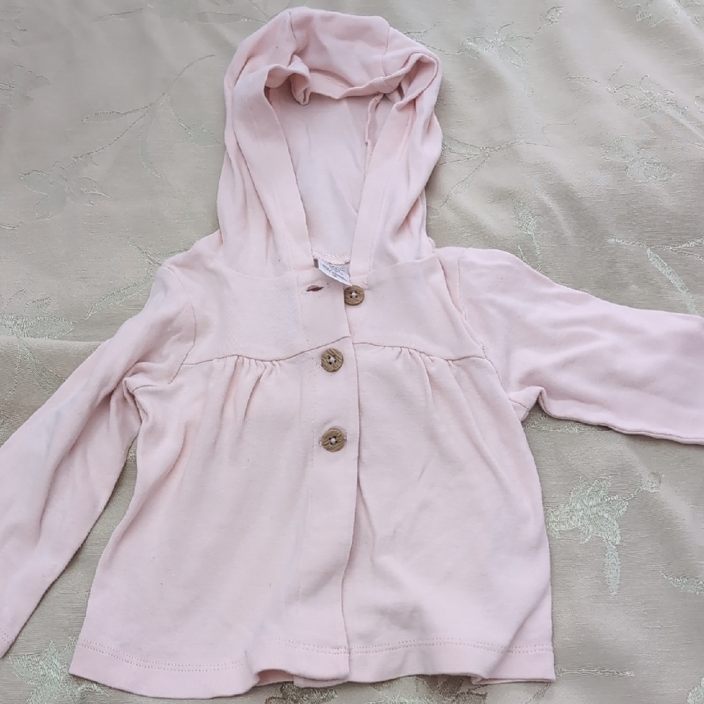 Carter's Light Pink Hooded Sweater